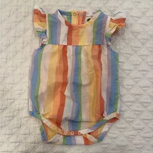 Monica + Andy Colorful Striped Baby Romper